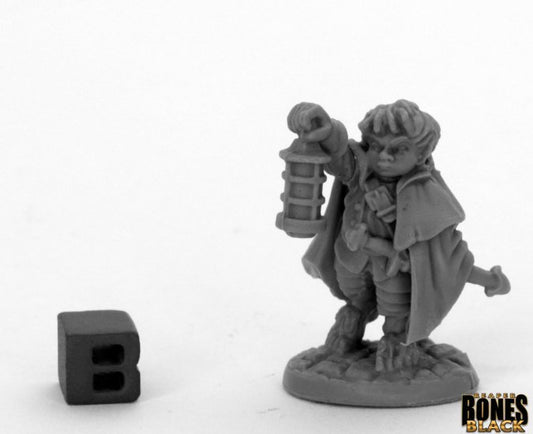 Reaper Bones Black Bergamot, Halfling Scout Halfling Ranger