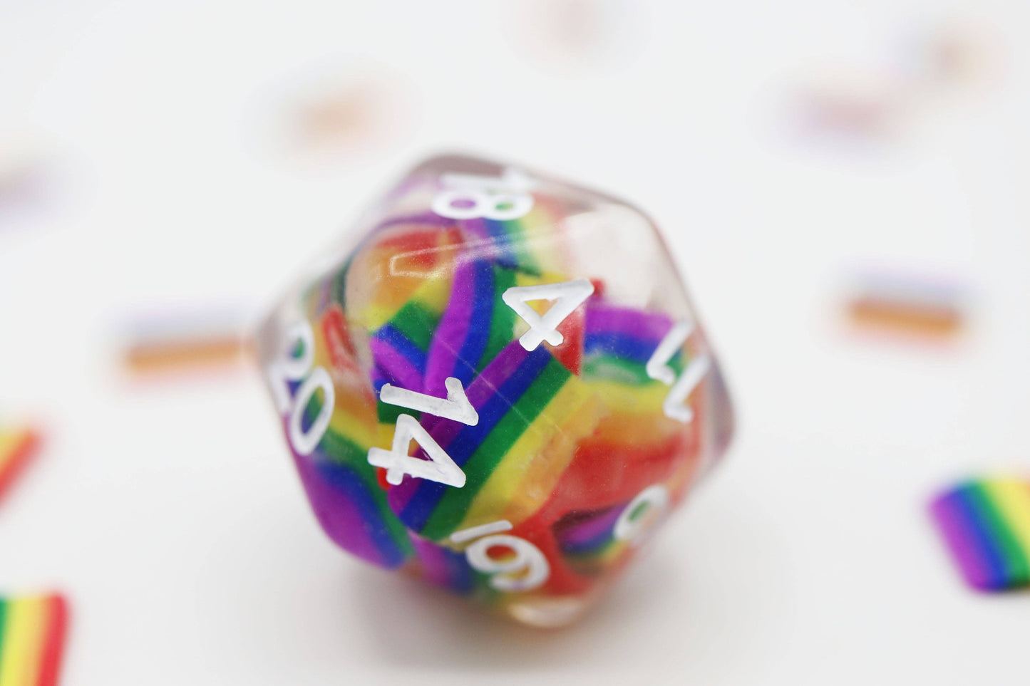 Rainbow Flag RPG Dice Set