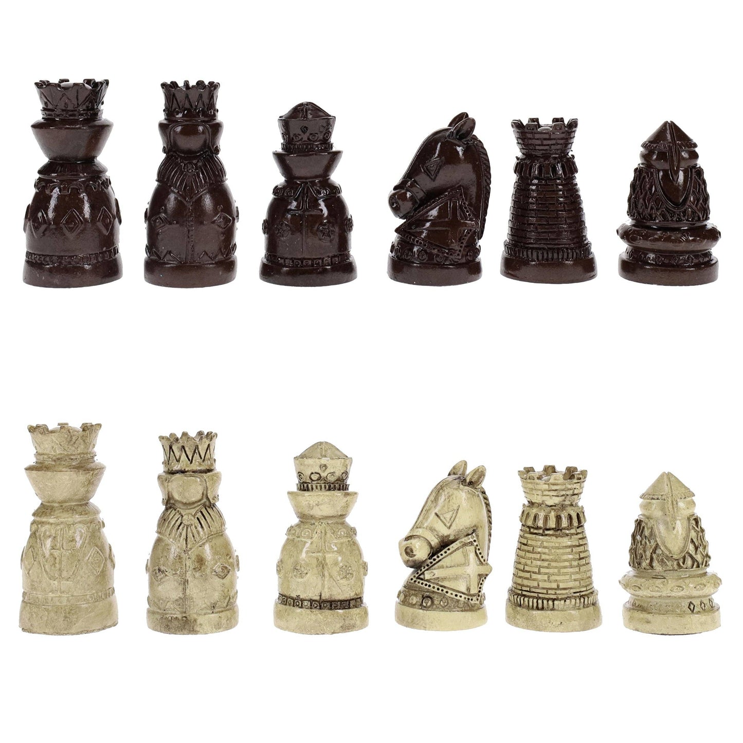 Medieval Themed Chess Set - 15 in., 2.185 in. King