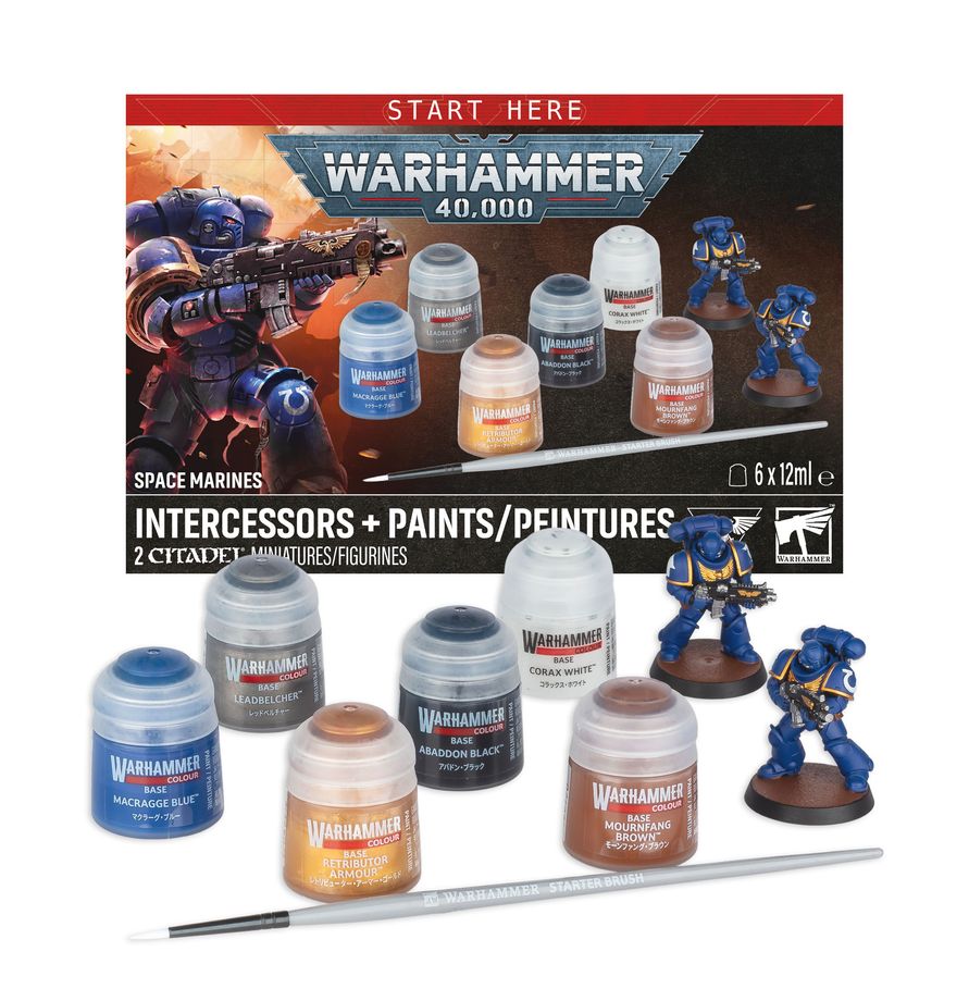 Warhammer Space Marines: Intercessors + Paints