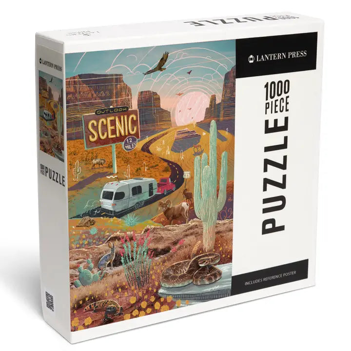 Outlook Scenic Collage Desert Puzzle - 1000 piece