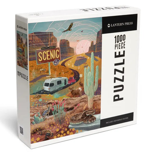 Outlook Scenic Collage Desert Puzzle - 1000 piece
