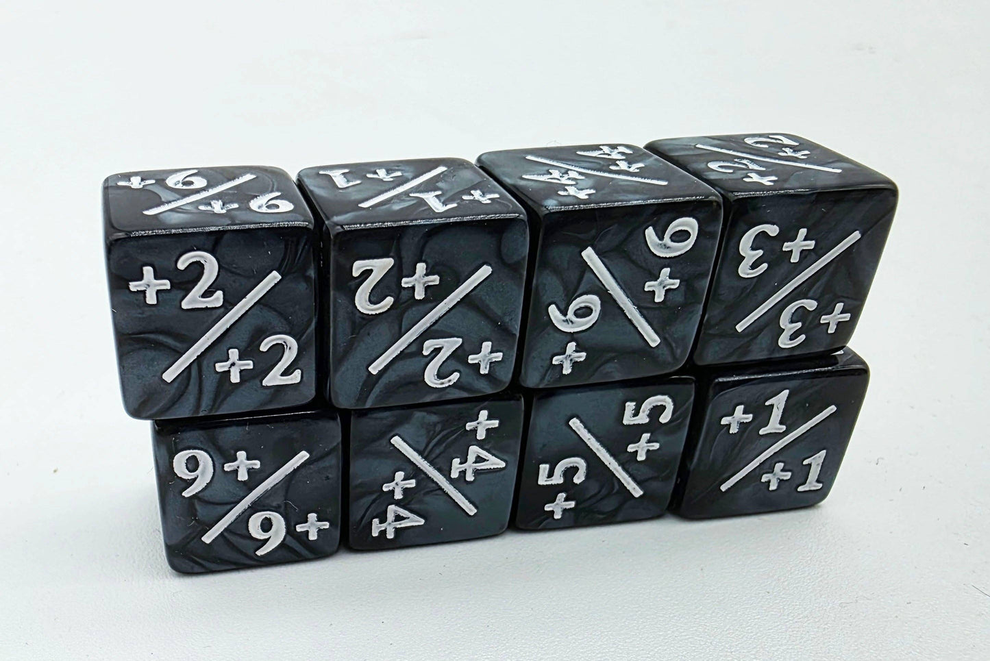 Pearl Black with White +1/+1 Magic Counters