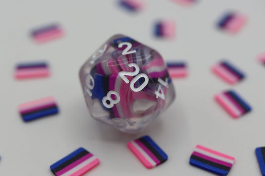 Genderfluid Flag RPG Dice Set