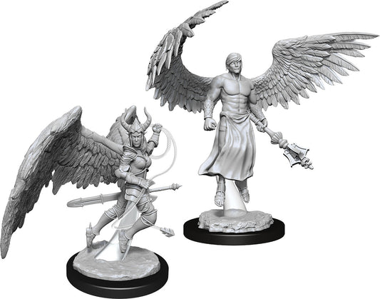 Nolzur's Marvelous Unpainted Miniatures - Deva & Erinyes