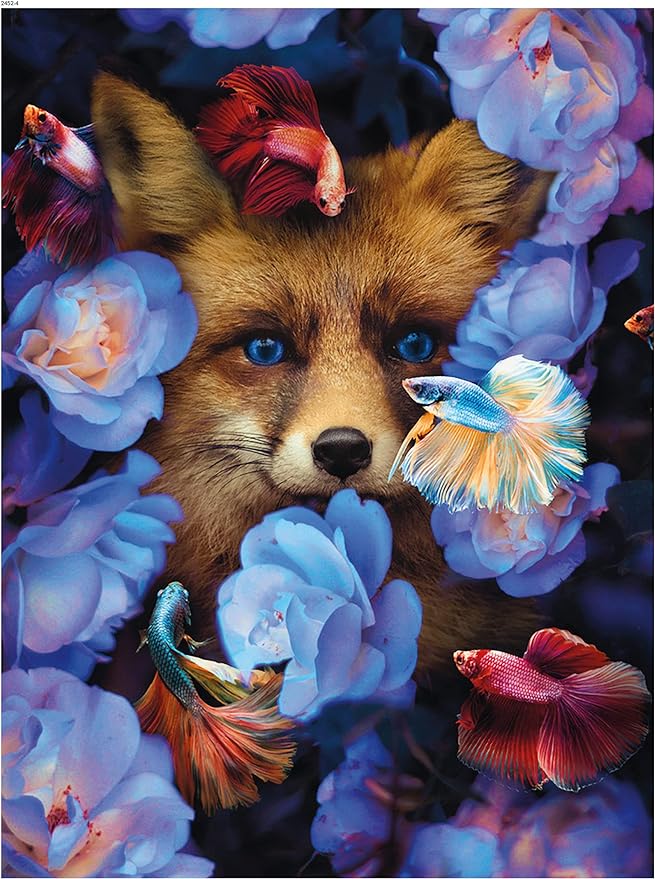 Nature's Beauty - Fox and Fish - 550 Piece Jigsaw Puzzle