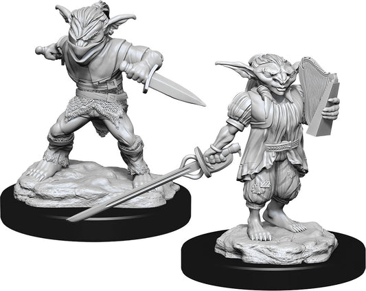 Dungeons & Dragons: Nolzur's Marvelous Unpainted Miniatures - W15 Male Goblin Rogue & Female Goblin Bard