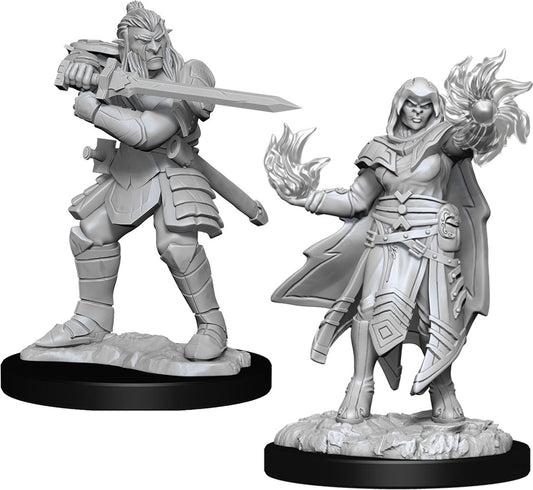 Dungeons & Dragons: Nolzur's Marvelous Unpainted Miniatures - W15 Hobgoblin Fighter Male & Hobgoblin Wizard Female