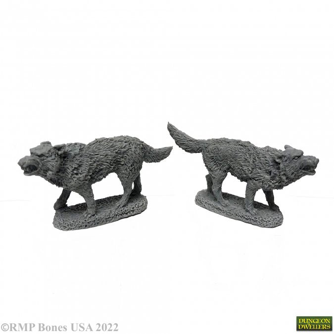 Dungeon Dwellers Bones: Dire Wolves (2)
