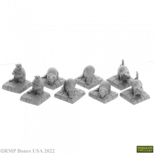 Dungeon Dwellers Bones: Dire Rats (8)