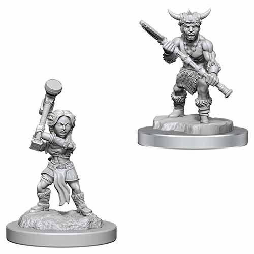 Nolzur's Marvelous Unpainted Miniatures - Halfling Barbarians