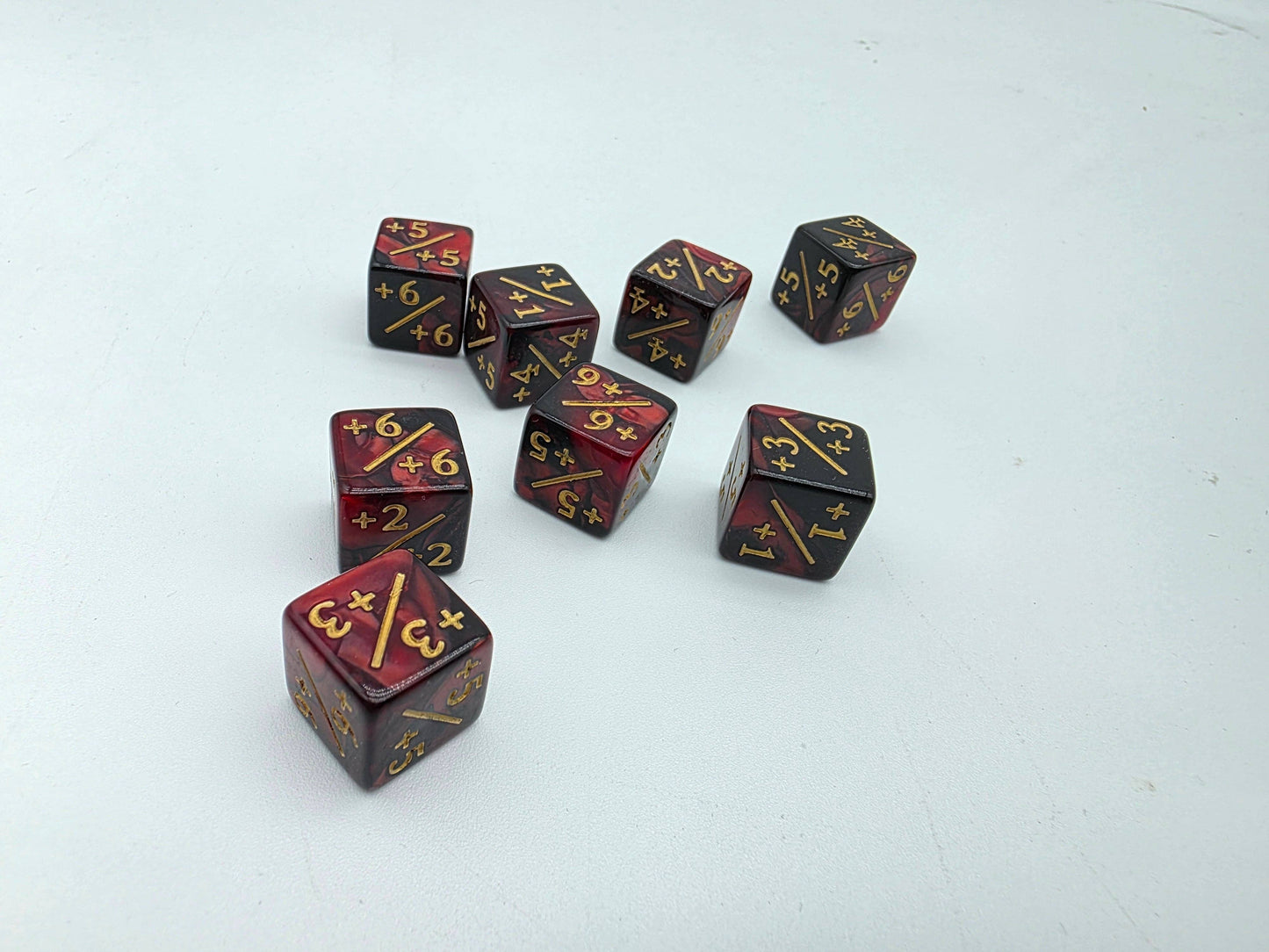 Red & Black +1/+1 Magic Counters