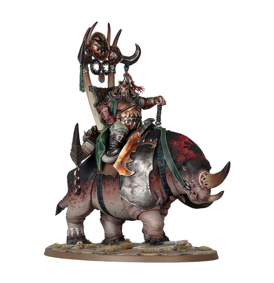 Ogre Mawtribes: Morga the Mighty – Overtyrant / Tyrant on Glutthorn