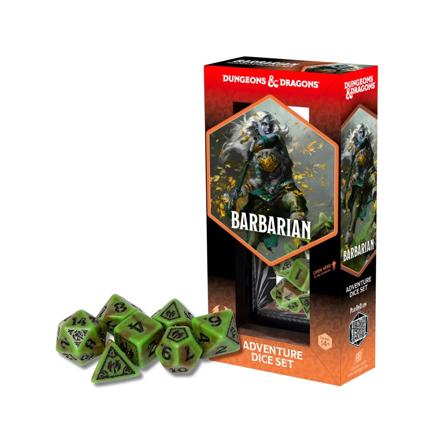 Dungeons and Dragons Adventure Dice Set: Barbarian