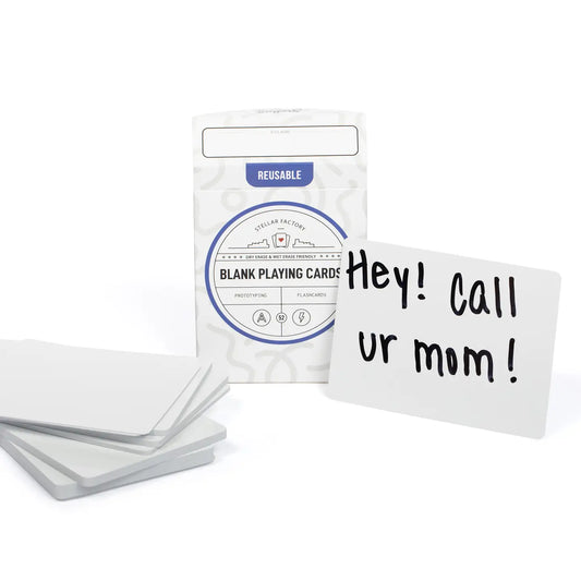Reusable Blank Playing Cards - For Flashcards & More