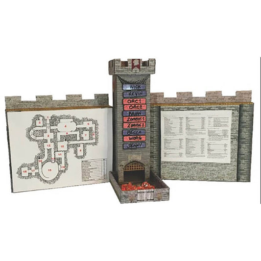 Castle Keep Dice Tower and DM Screen Walls