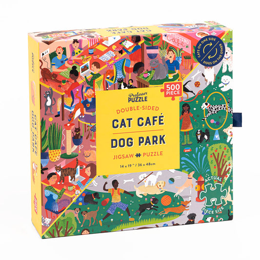 Cat Cafe/Dog Park 500 piece puzzle