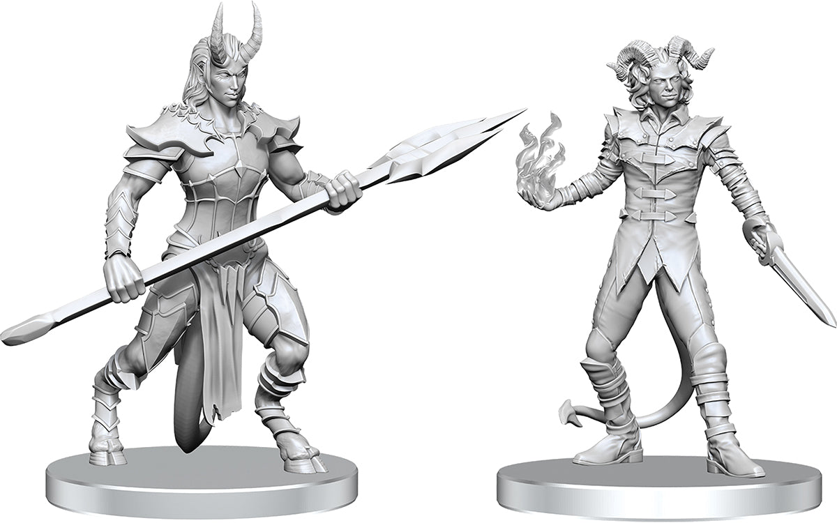 Pathfinder Battles Deep Cuts Unpainted Miniatures: Vordine (Infantry Devil) & Pitborn Rogue