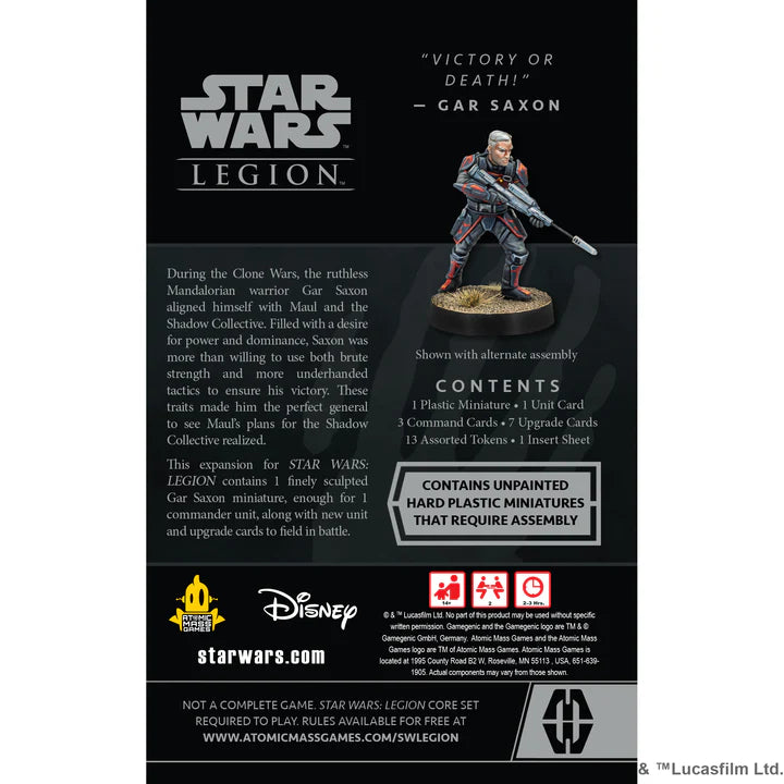 Star Wars: Legion - Gar Saxon