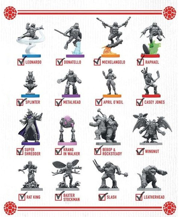Unmatched Adventures: Teenage Mutant Ninja Turtles Extra Toppings Miniatures Set