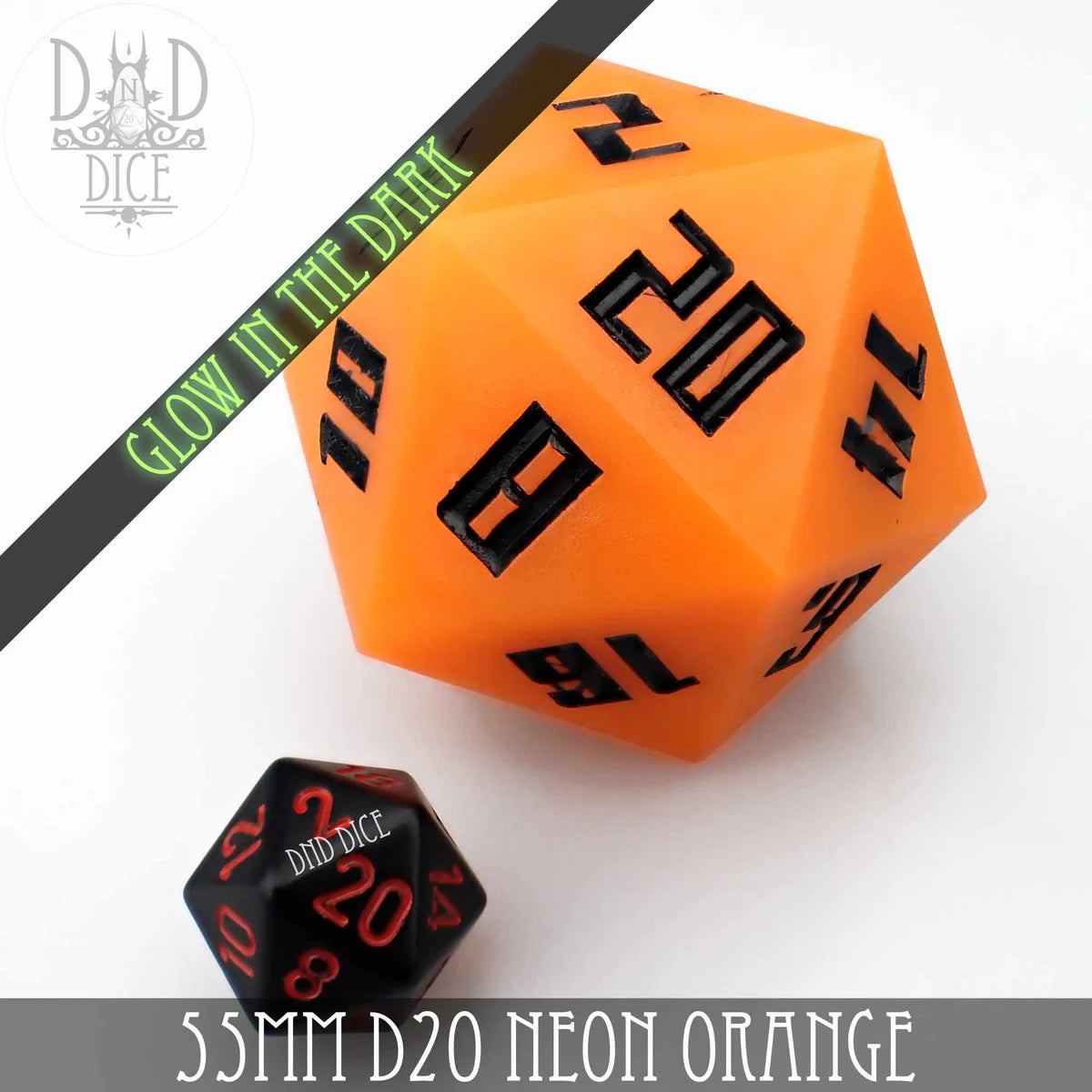 55mm D20 Neon Orange (Glow)