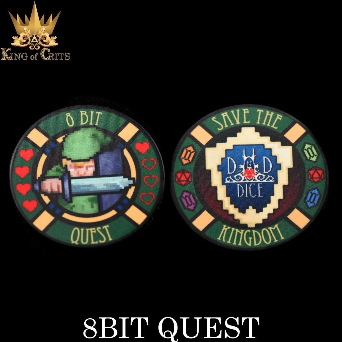 8BIT Quest - 11 Dice Set