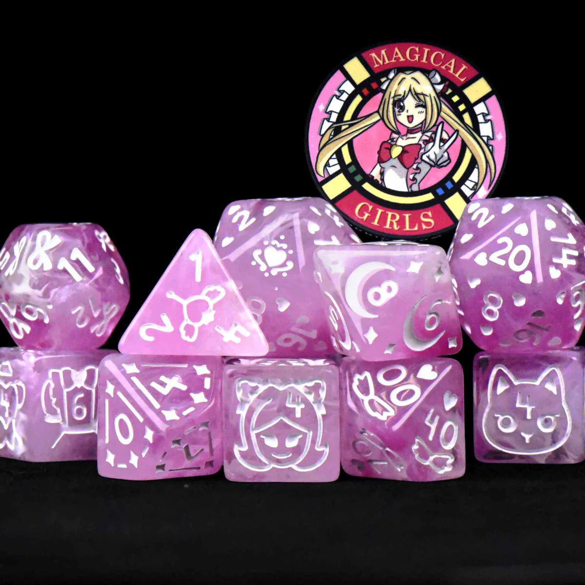 Magical Girls - 11 Dice Set