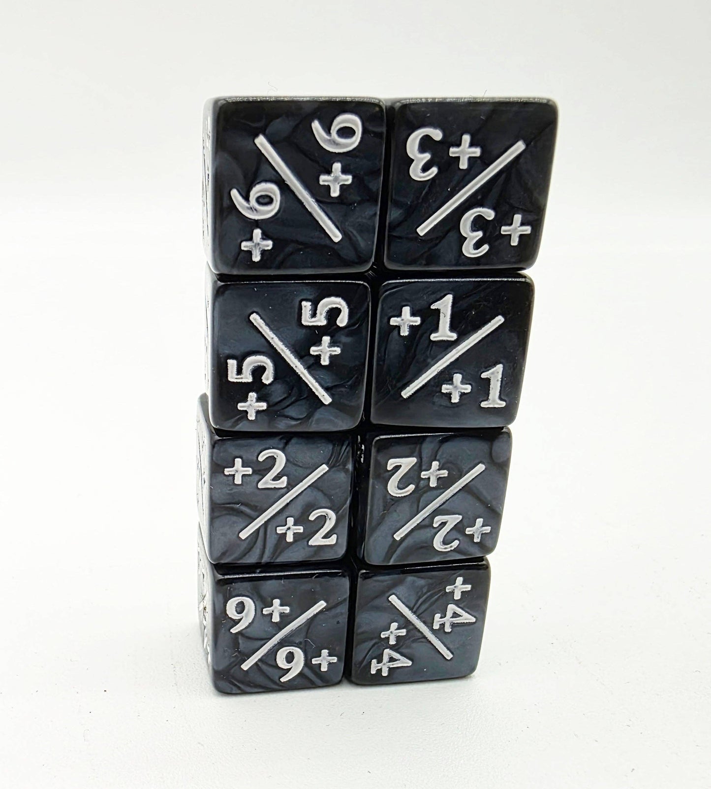 Pearl Black with White +1/+1 Magic Counters