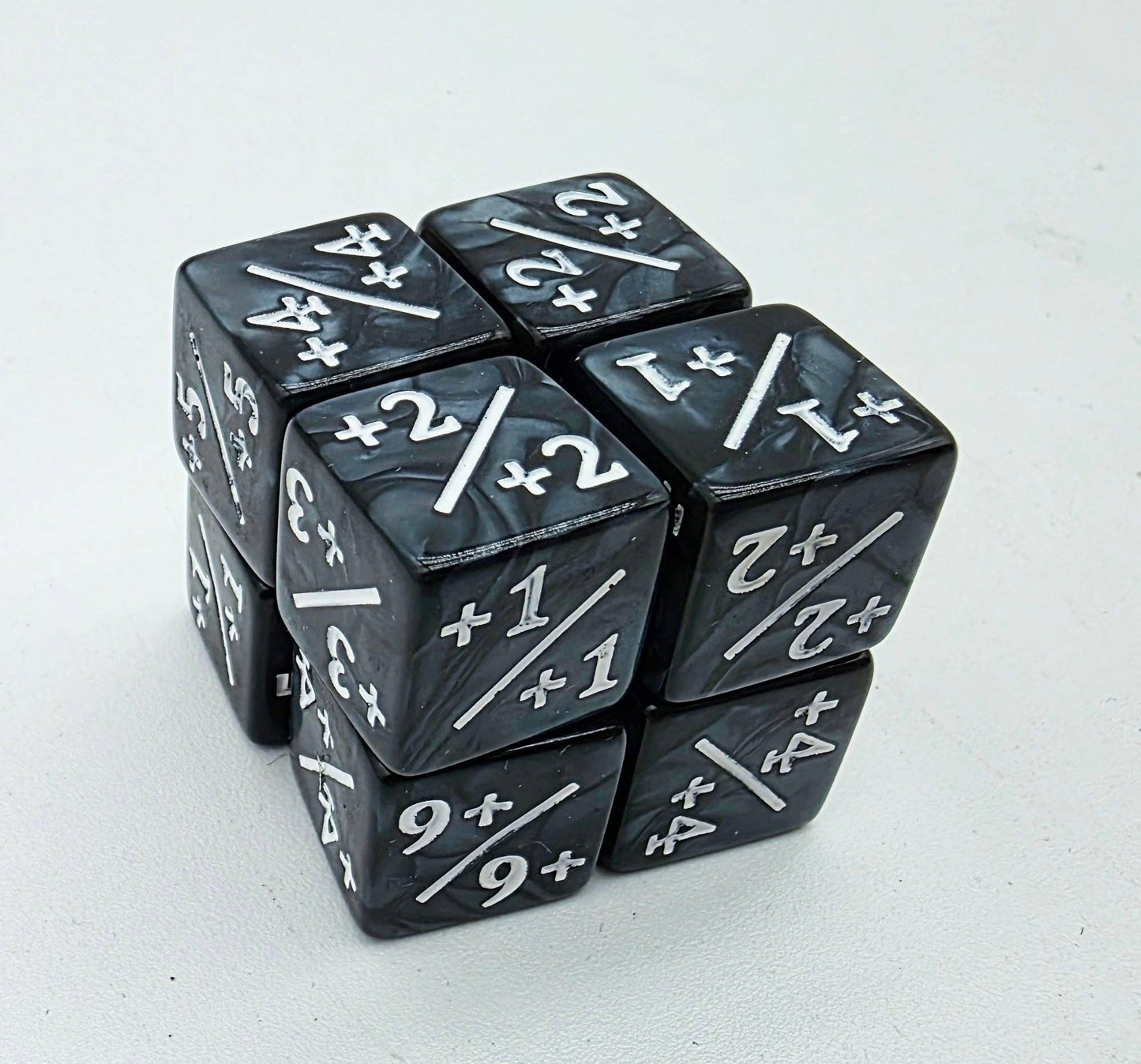 Pearl Black with White +1/+1 Magic Counters