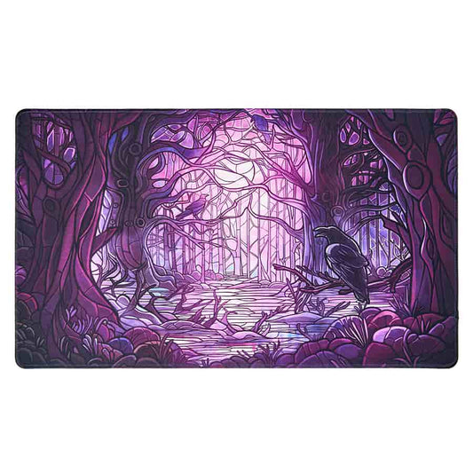 Arcane Fortress: Stained Glass: Decaying Swamp Standard Playmat (24-inch X 14-inch)