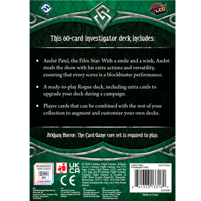 Arkham Horror: The Card Game - Andre Patel Investigator Deck