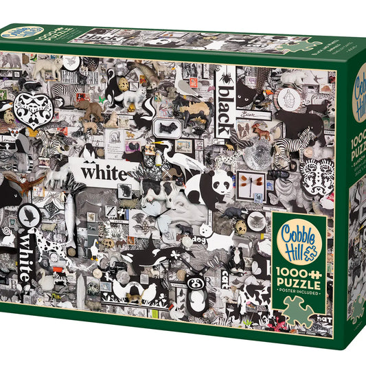 Black & White: Animals 1000 piece puzzle