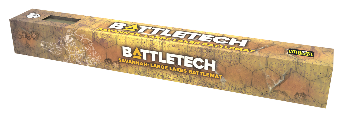 BattleTech: BattleMat - Savannah Large Lakes/Box Canyon