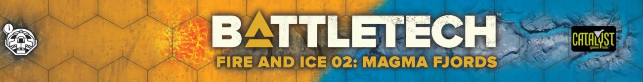 BattleTech: Battlemat - Fire and Ice 02 - Magma Fjords