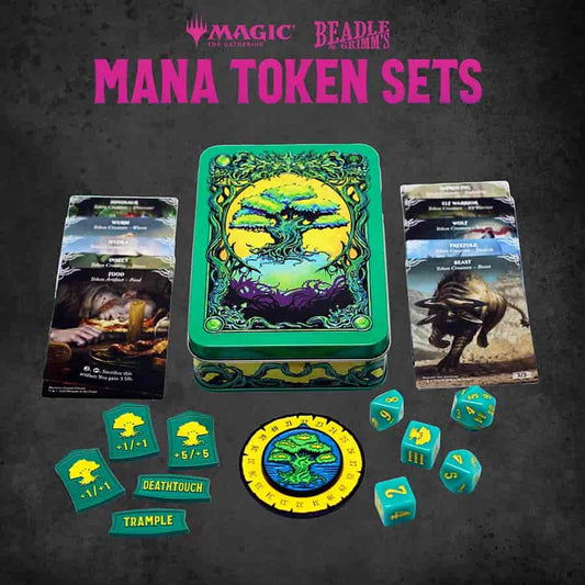 BEADLE AND GRIMM'S: MAGIC THE GATHERING: GREEN MANA TOKEN SET