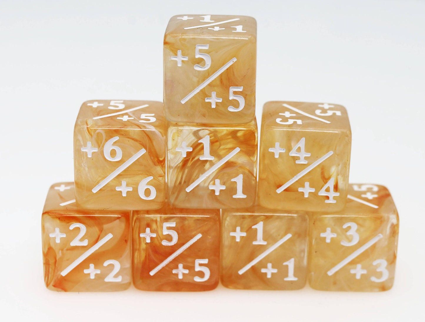 Orange & White +1/+1 Magic Counters