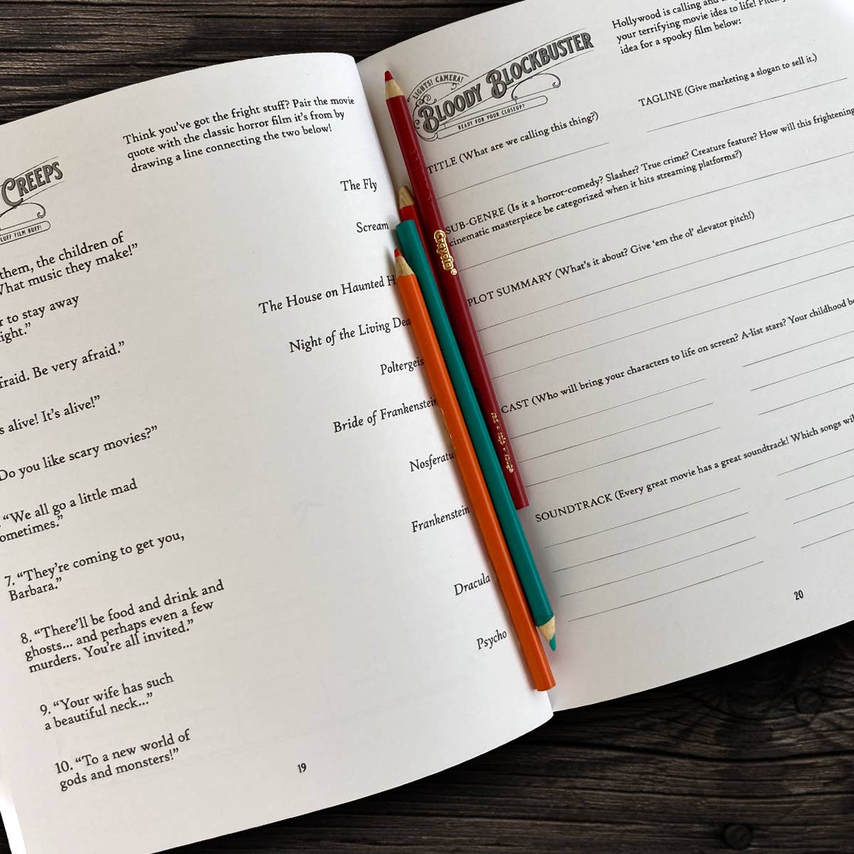 Bloodthirsty and Bewitched Adult Activity Book