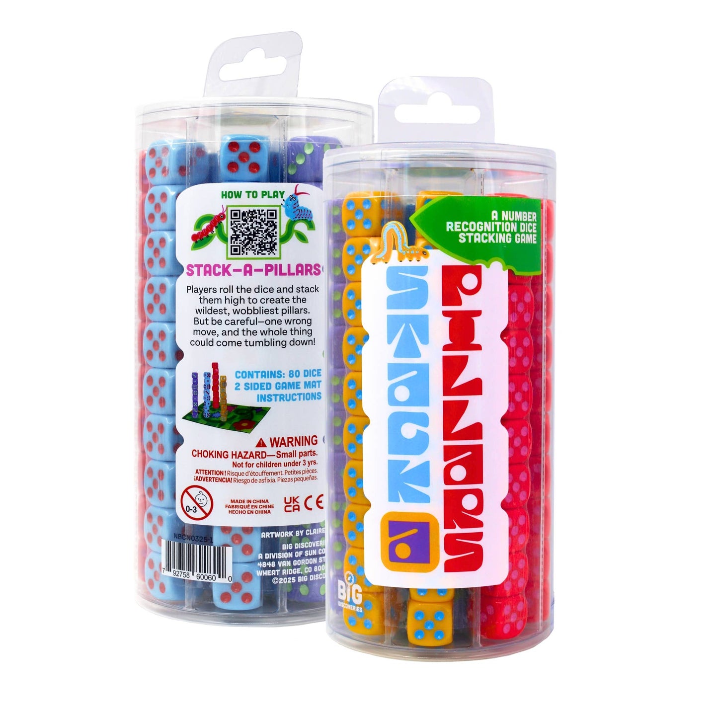Stack-a-Pillars - Family Dice Stacking Game