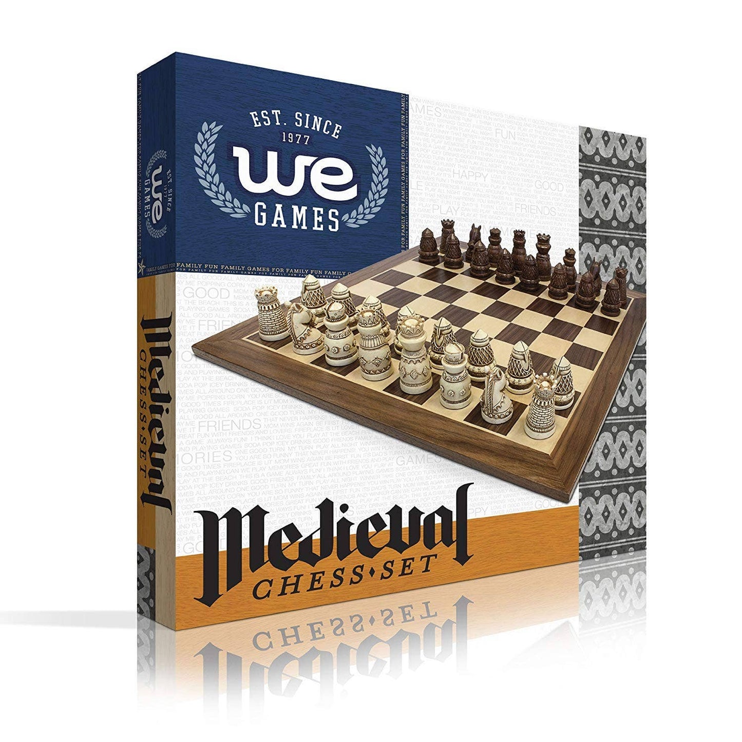 Medieval Themed Chess Set - 15 in., 2.185 in. King
