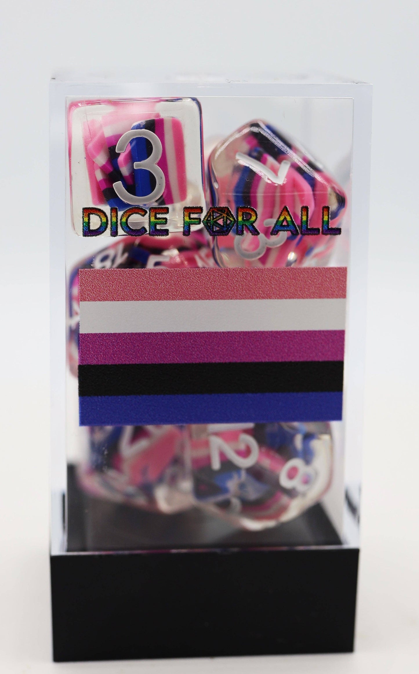 Genderfluid Flag RPG Dice Set