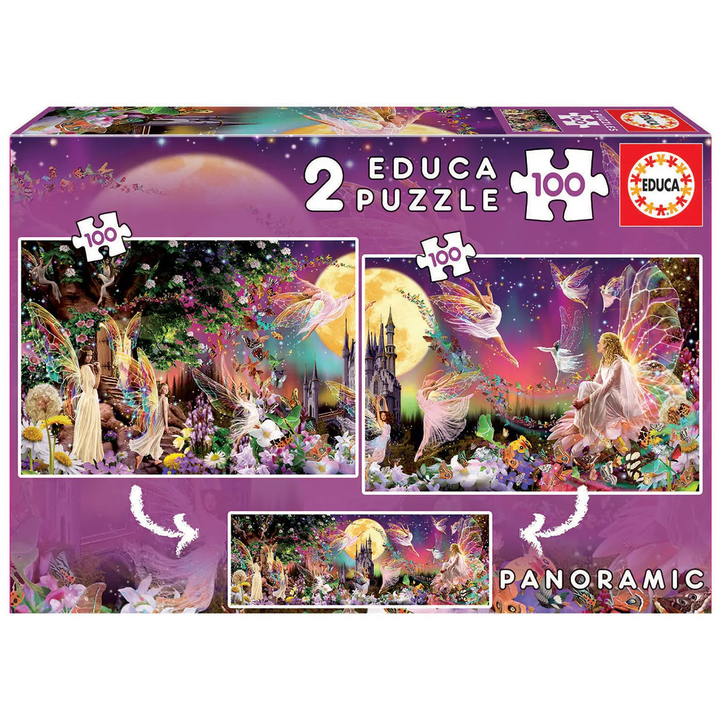 Fairy Triptych 2x100 piece jigsaw puzzle