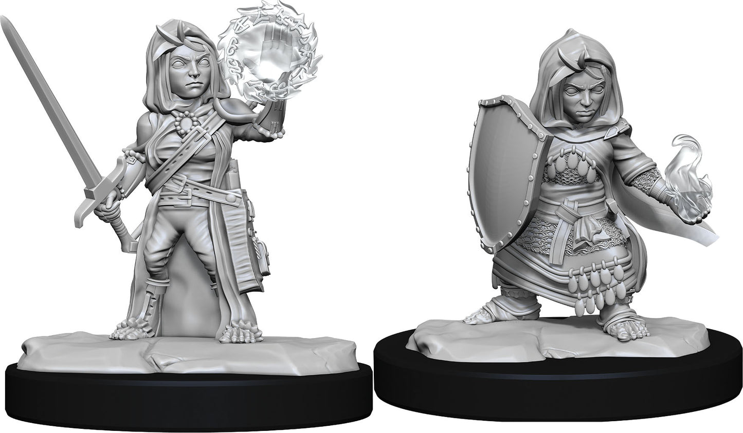 Deep Cuts Unpainted Miniatures - Halfling Cleric Female