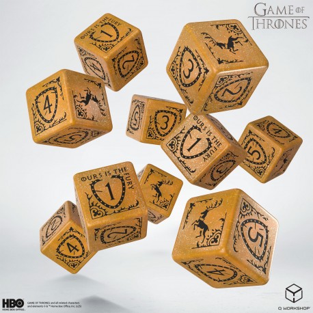 Game of Thrones 10d6 Dice Set - Baratheon