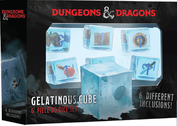 Dungeons & Dragons: Gelatinous Cube 6 Piece D6 Dice Set