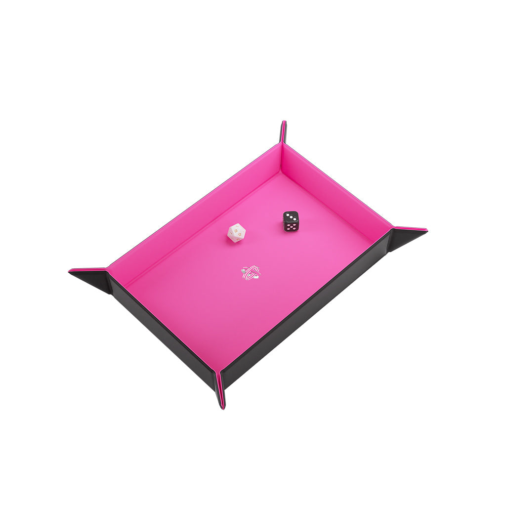 Magnetic Dice Tray Rectangular Black/Pink