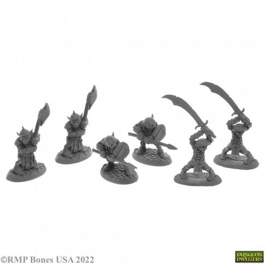 Dungeon Dwellers Bones: Goblin Warriors (6)