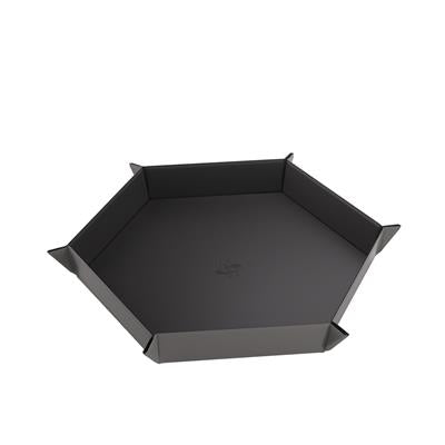 Magnetic Dice Tray Hexagonal Black/Gray