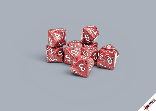 Speckled: Lava Stone Set of Ten d10s
