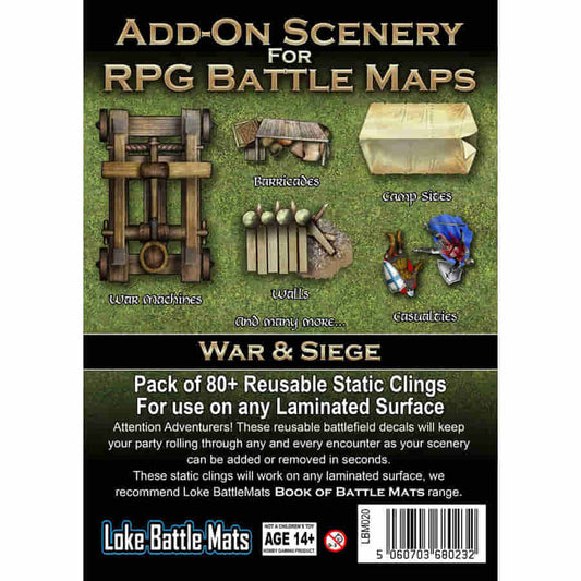Add On Scenery For Rpg Battle Mats: War & Siege