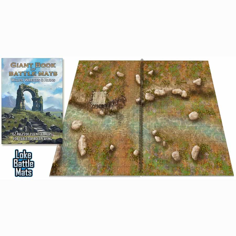Giant Book of Battlemats: Wilds, Wrecks, and Ruins
